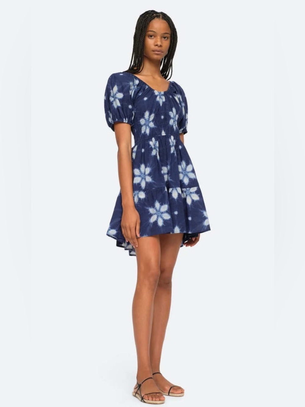 SEA NEW YORK isla print cotton mini dress